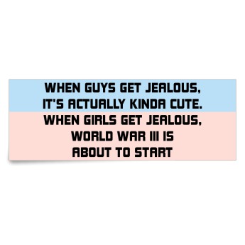 When girls get jealous